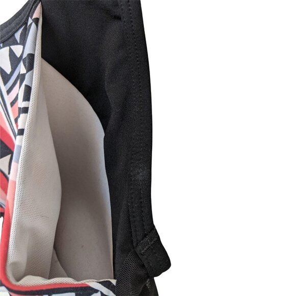 Victoria's Secret PINK black multicolored geo print ultimate sports bra small - Picture 5 of 9